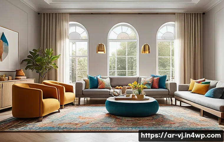 효율적인 멀티제너레이션 주거 공간 활용법 - A spacious, modern multi-generational living room designed for family interaction, featuring comfort...
