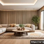 Home 22 멀티제너레이션 주거를 위한 인테리어 팁 - A spacious multi-generational Arabic family home interior featuring distinct private zones for elder...